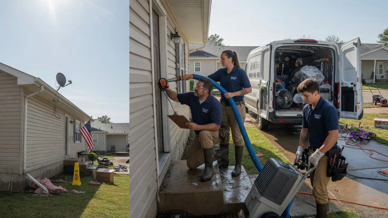 Ceiling Water Damage Restoration in Advance, NC near me